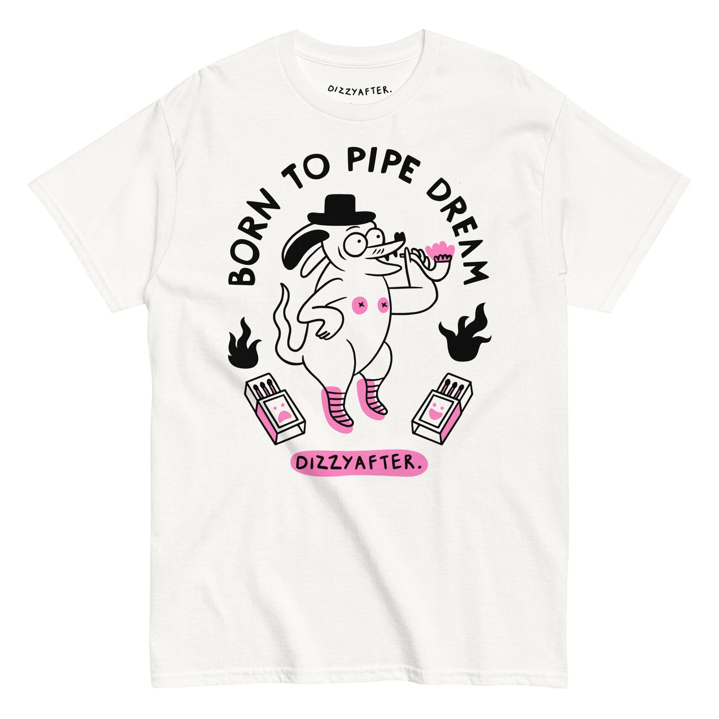 dizzy after t-shirt design dog smoking pipe